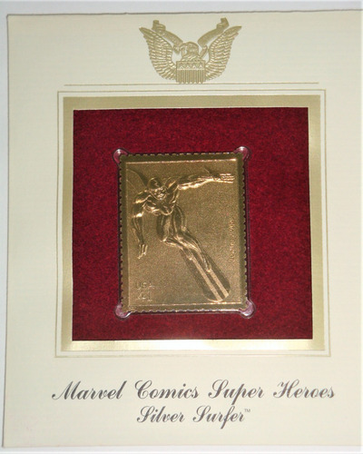 Silver Surfer Estampilla Dorada Edicion Limitada U S P S (Usado)