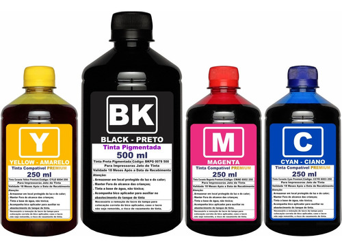 Kit Tinta 1250ml Compatível Epson L4260 L6270 L4160 6171 504