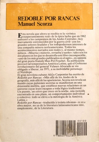 Redoble Por Rancas , Manuel Scorza (Usado)