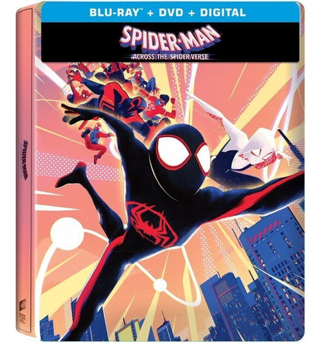 Blu-ray + Dvd Spiderman Across The Spiderverse Steelbook