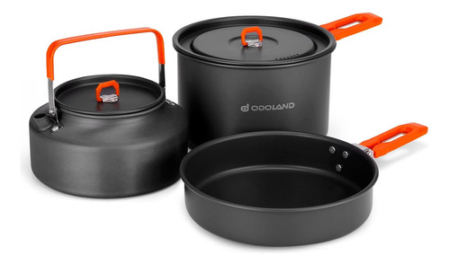 Kit De Utensilios De Cocina Odoland Para Acampar, Olla Para.