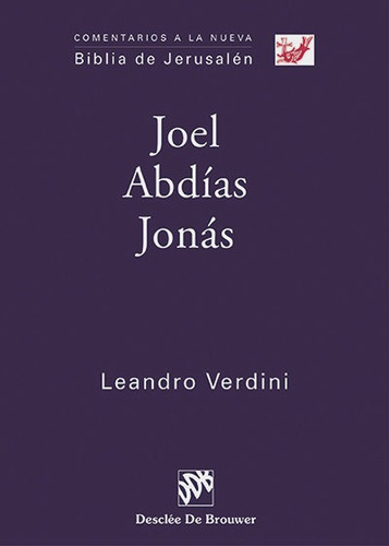 Joel. Abdãâas. Jonãâ¡s, De Verdini, Leandro. Editorial Desclée De Brouwer, Tapa Blanda En Español