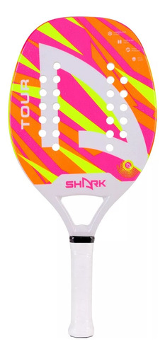 Raquete De Beach Tênnis Shark Tour 2025 + Capa Cor Colorida