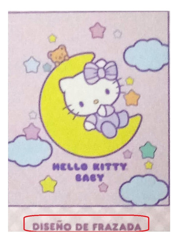 Frazada Super Suave .1 X .8m + Cojin Shape Hello Kitty Baby