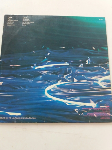 Imagem 2 de 3 de Lp Rita Lee Roberto De Carvalho Flagra Com Encarte