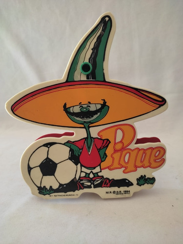 Imagen 2 de 6 de Matraca Pique Mundial Futbol México Vintage