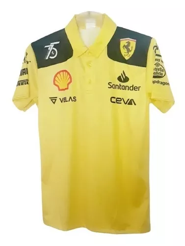 Camiseta Tipo Polo Para Hombre Formula 1 Ferrari GENERICO