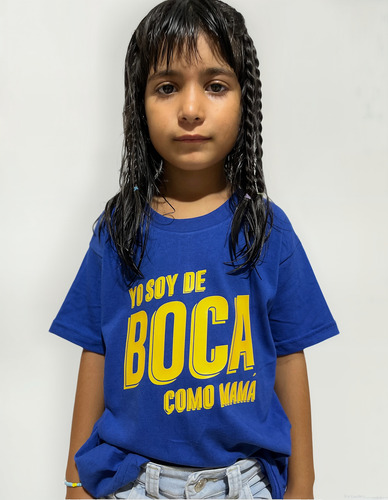 Remera Boca Juniors Niño - Pasión Bostera Indumentaria