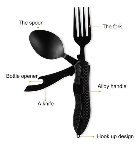 Mli Knife, Fork, Spoon, Multifunction Folding Outdoor