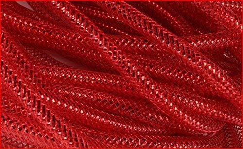 Tubo Flexible Malla Deco Lamina Metalica Rojo 0.315 In X 30