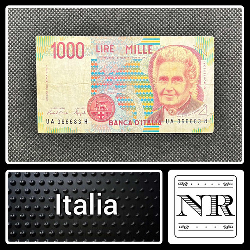 Italia - 1000 Liras - Año 1990 - P #114 - Montessori - Ua