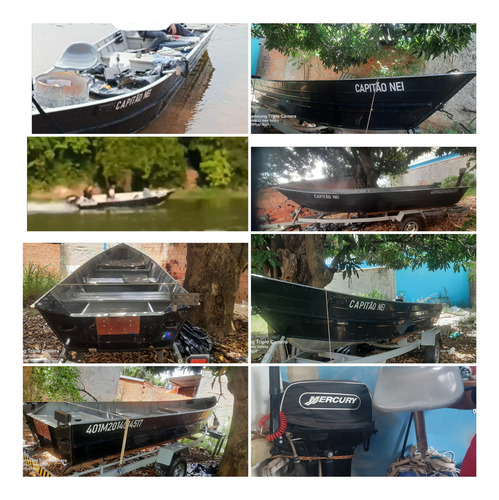 Barco,com Motor Mercury 15hp