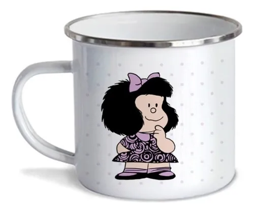 comprar Taza Mafalda Todos Contentos, Peltre Pocillo Mug