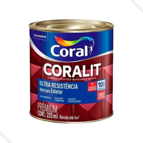 Tinta Esmalte Coral Ultra Resistência Coralit Amarelo 225ml