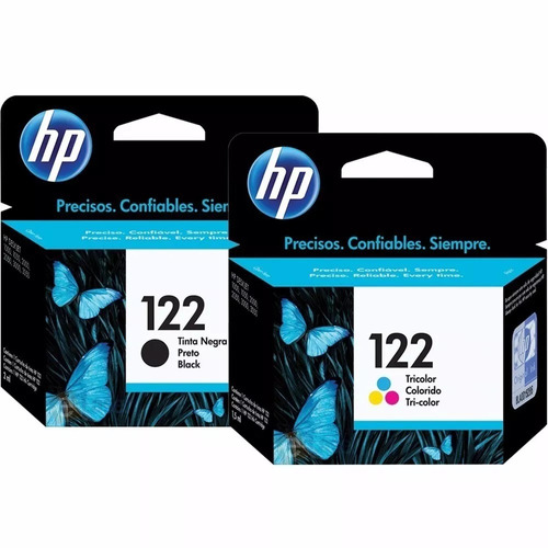 Kit De Cartucho Hp 122 Preto + Color Original