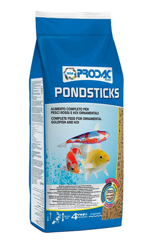Ração Prodac Pond Sticks Color 1kg Para Peixes De Lago