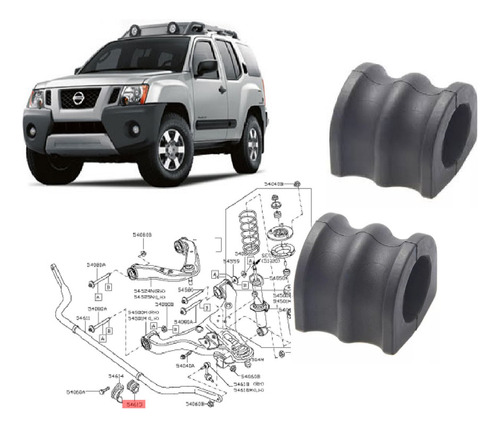 Gomas Barra Delanteras Xterra N50 2006 A 2010 4x2 Dirreccion