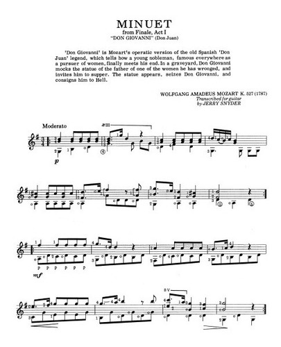 Mozart For Classical Guitar / Partituras De Guitarra