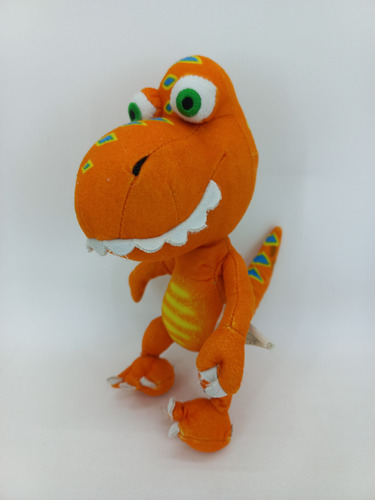 Peluche Dino Train Orange Sammy 19 Cm Con Detalle En Cola