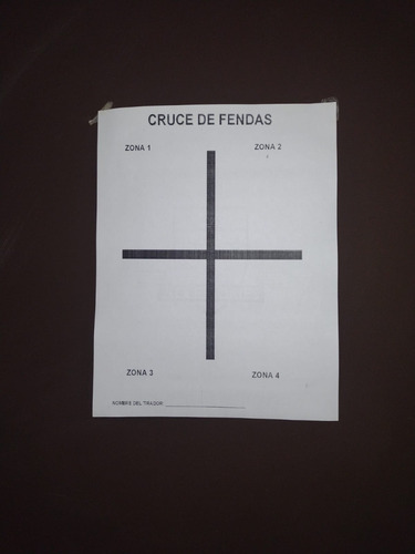 Silueta Cruce De Fendas (block De 100 Hojas) 28x21.5cm