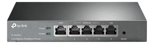 Router balanceador de carga TP-Link R470T+ Servidor PPPoE V6 Negro