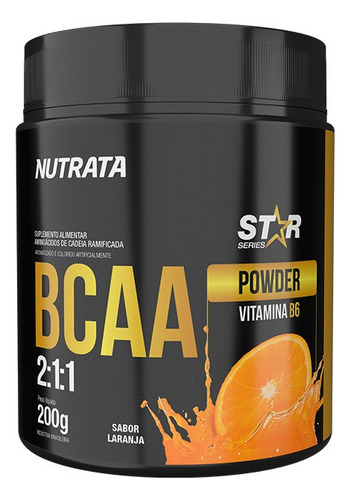 Bcaa 2.1.1 Sabor Laranja 200g Star Series Nutrata