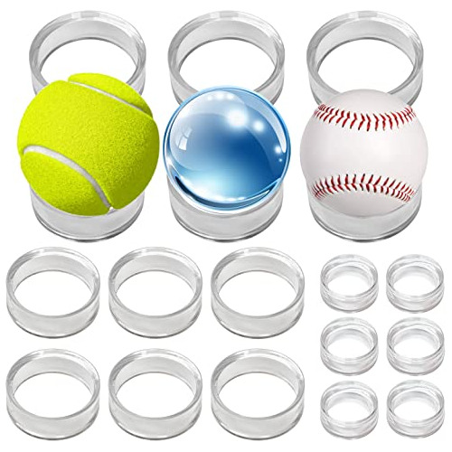 Terdewe (18 Pack) Baseball Display Stand,spheres Holder,clea