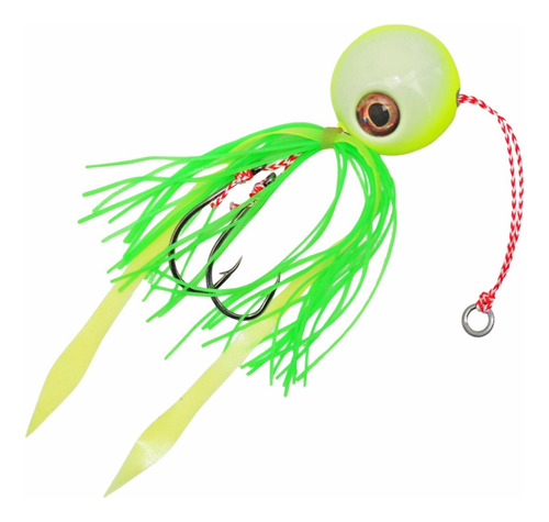 Isca Artificial Jig Tai Rubber Ns Zoio 75g Glow Cor Limão Glow