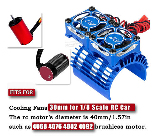 Disipador Térmico De Motor Rc Con Ventiladores De Refrigerac