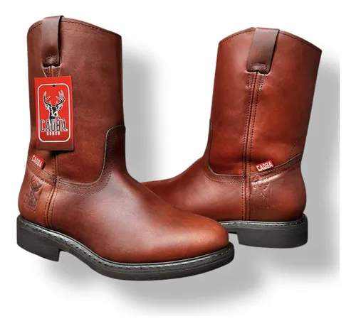 Bota Vaquera Botas Uso Rudo Botas De Piel De Trabajo Botas De