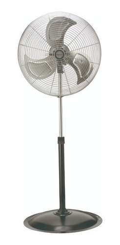 Imagen 1 de 2 de Ventilador de pie Mytek 3325 negro con 3 aspas color plateado de metal, 20" de diámetro 120 V