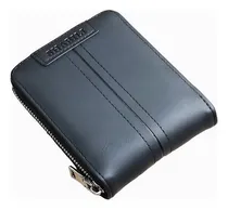 Comprar Billetera Tarjetero Hombre Pu Monedero En Caja Color Negro