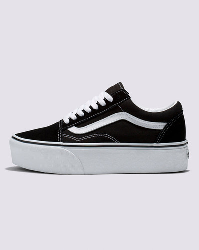 Zapatillas Mujer Old Skool Stackform Suede Black/white