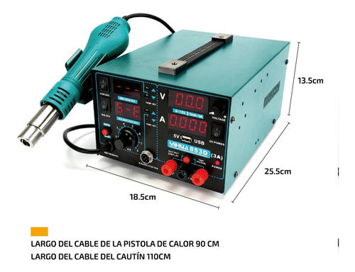 Imagen 4 de 7 de Estacion De Soldado Estano Soldadora Reparacion Accesorios