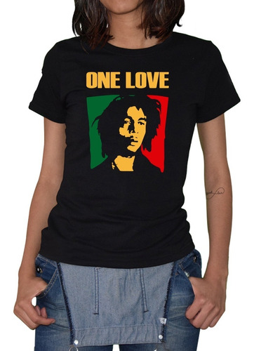 Playera Mujer Bob Marley Mod-1