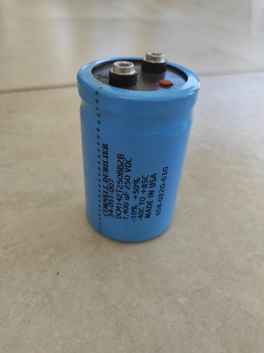 Capacitor Electrolítico 1400 Uf 250 Vdc Cornell Dubilier (Usado)