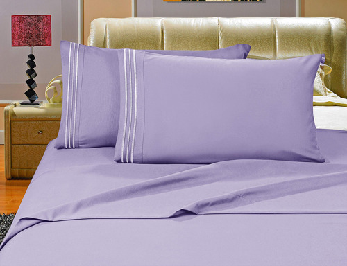 Juego De Cama Lujoso 1500 Hilos Microfibra Completo Hotelero