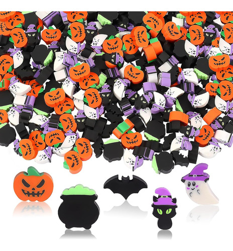 150 Pcs Halloween Mini Erasers Para Niños, Lindos Pequeños B