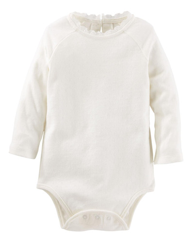 Oshkosh B 'gosh Niñas Bebés' Knit Body , 3 Meses, Blanco