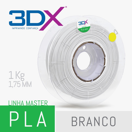 Imagem 2 de 5 de Filamento Pla 1,75 Mm | 1kg | Branco +