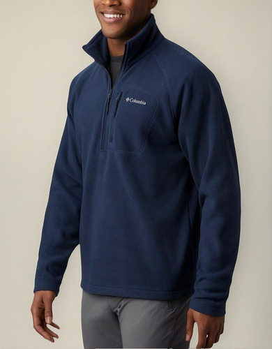 Buzo Columbia Polar Fast Trek 3 Medio Cierre Hombre Térmico