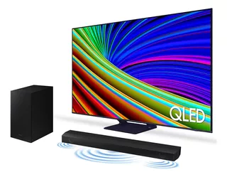 Combo Samsung Smart Tv 55 Qled 4k Q65c + Soundbar Hwb555/zd