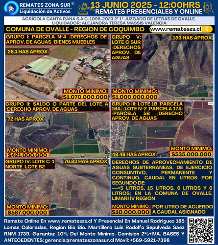 Lote C Sur 193has + Derechos De Aprovechamientode Aguas