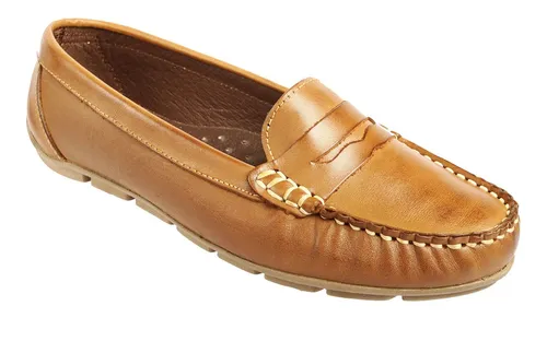 Zapato De Mujer Dama Comodo Piel Suave Guante Penny Camo Cuotas