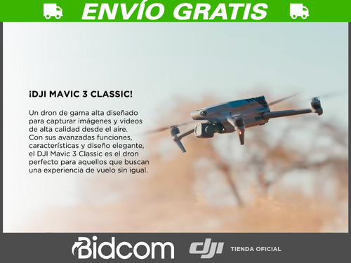 Drone Dji Mavic 3 Classic Fly More Detección Modo Nocturno