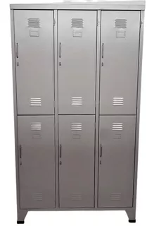 Lockers De 03 Cuerpos Con 06 Casilleros