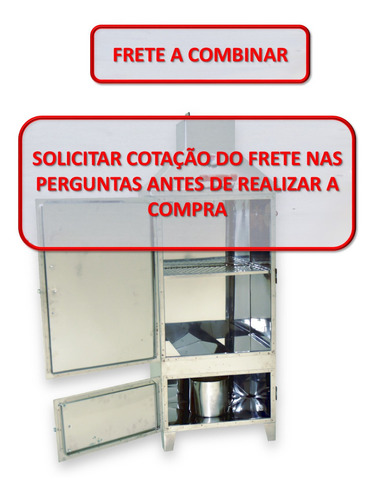 Defumador Profissional Inox Mod. D-1000 Frete Grátis Sp E Pr