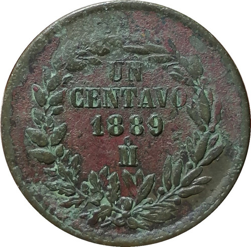 1 Centavo 1889 Mo República Mexicana - Pátina Morada