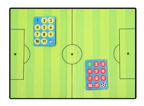 Imagen 3 de 6 de Tabla Táctica Plegable Con Cierre Magnética Para Fútbol