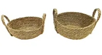 Comprar Set Canastos Porta Maceta Mimbre Seagrass Yute X2 M4 Sheshu